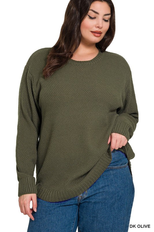Cozy Textured Knit Sweater