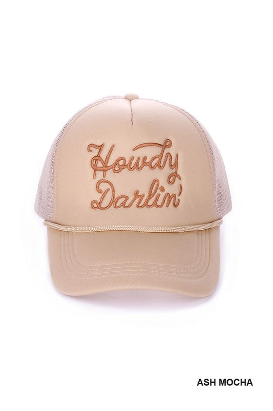 Howdy Darlin Mesh Trucker Hat